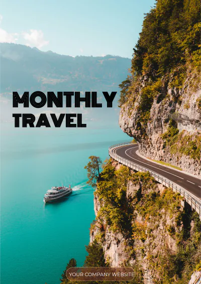 Free Monthly Itinerary Template to Edit Online