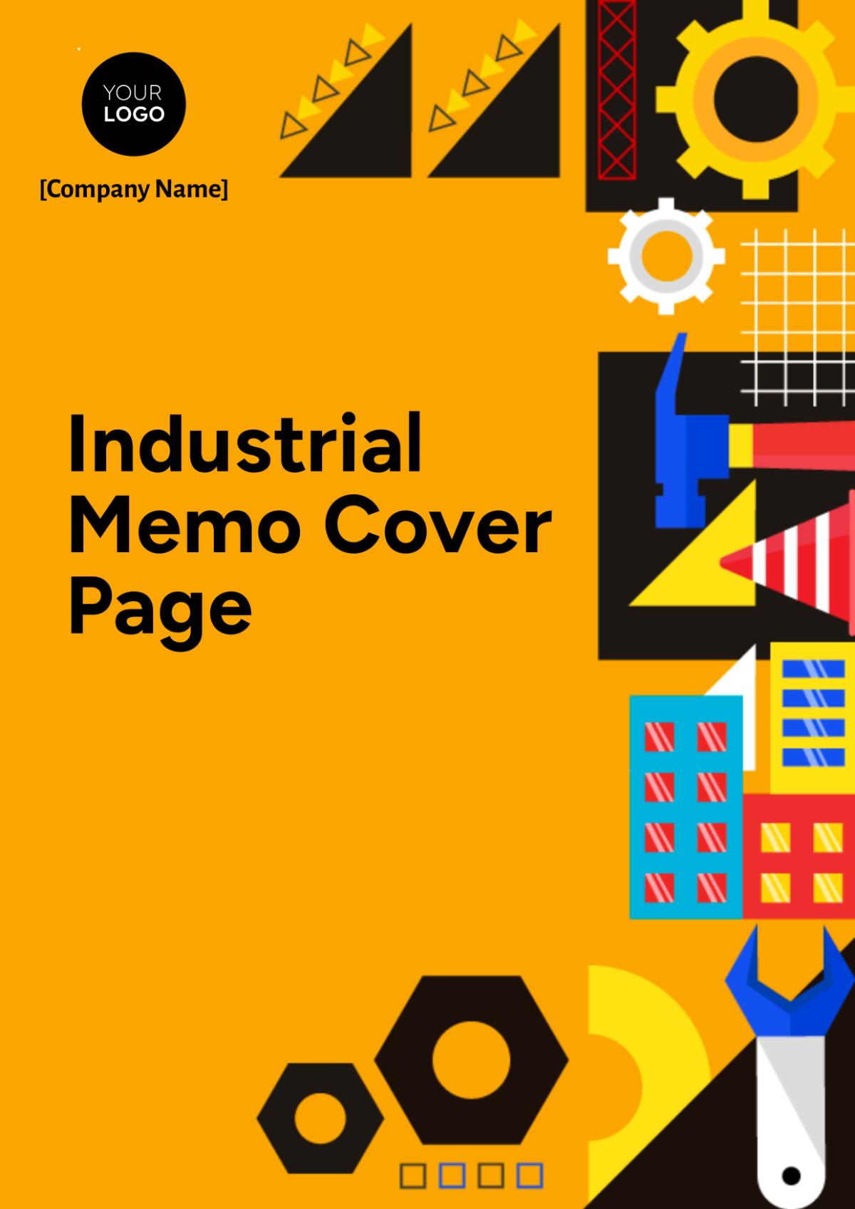 Industrial Memo Cover Page Template