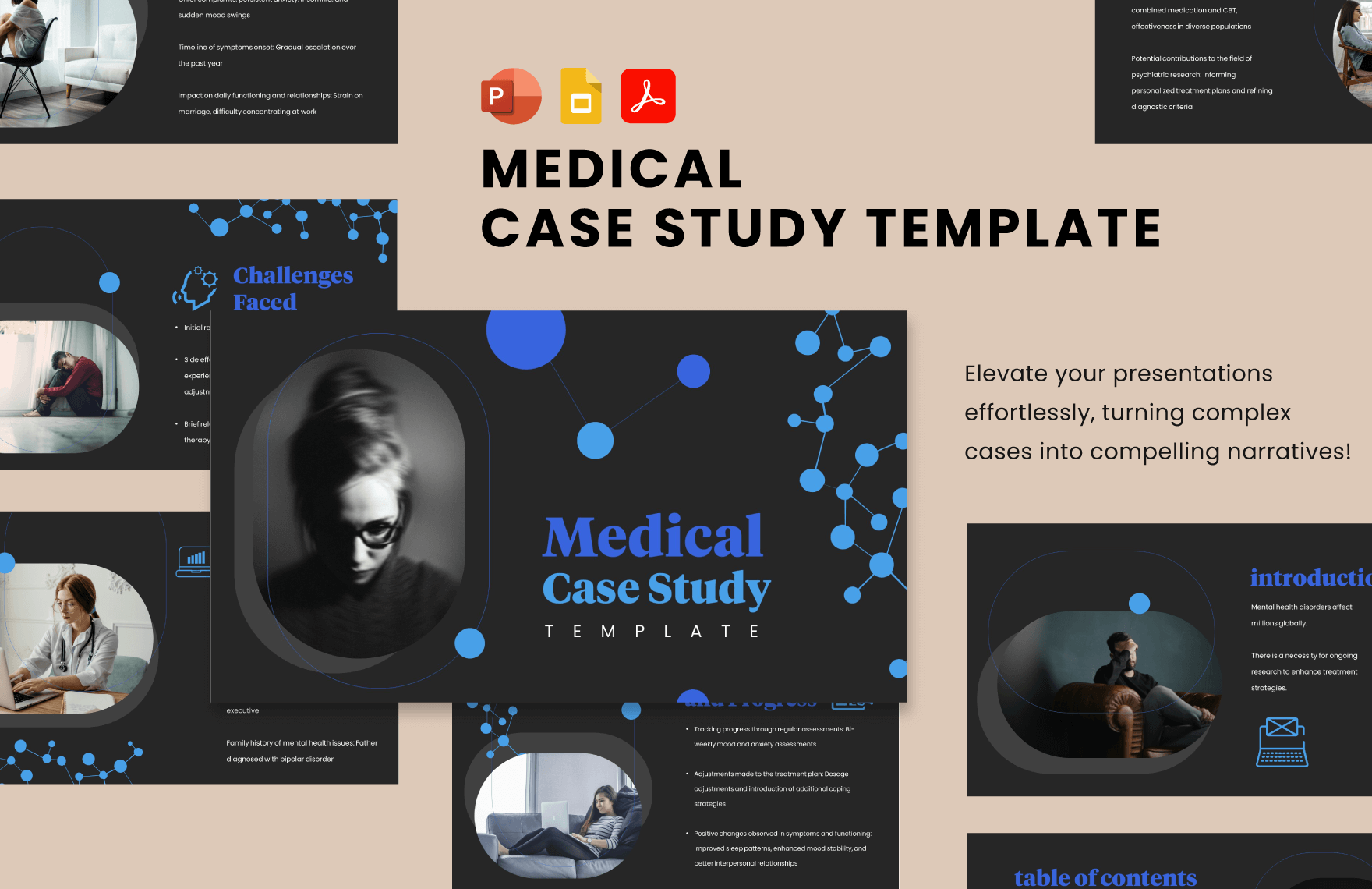Medical Case Study Template in PDF, PowerPoint, Google Slides