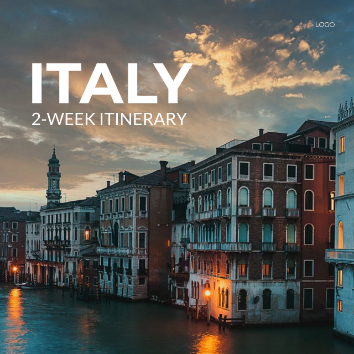 2 Week Italy Itinerary Template