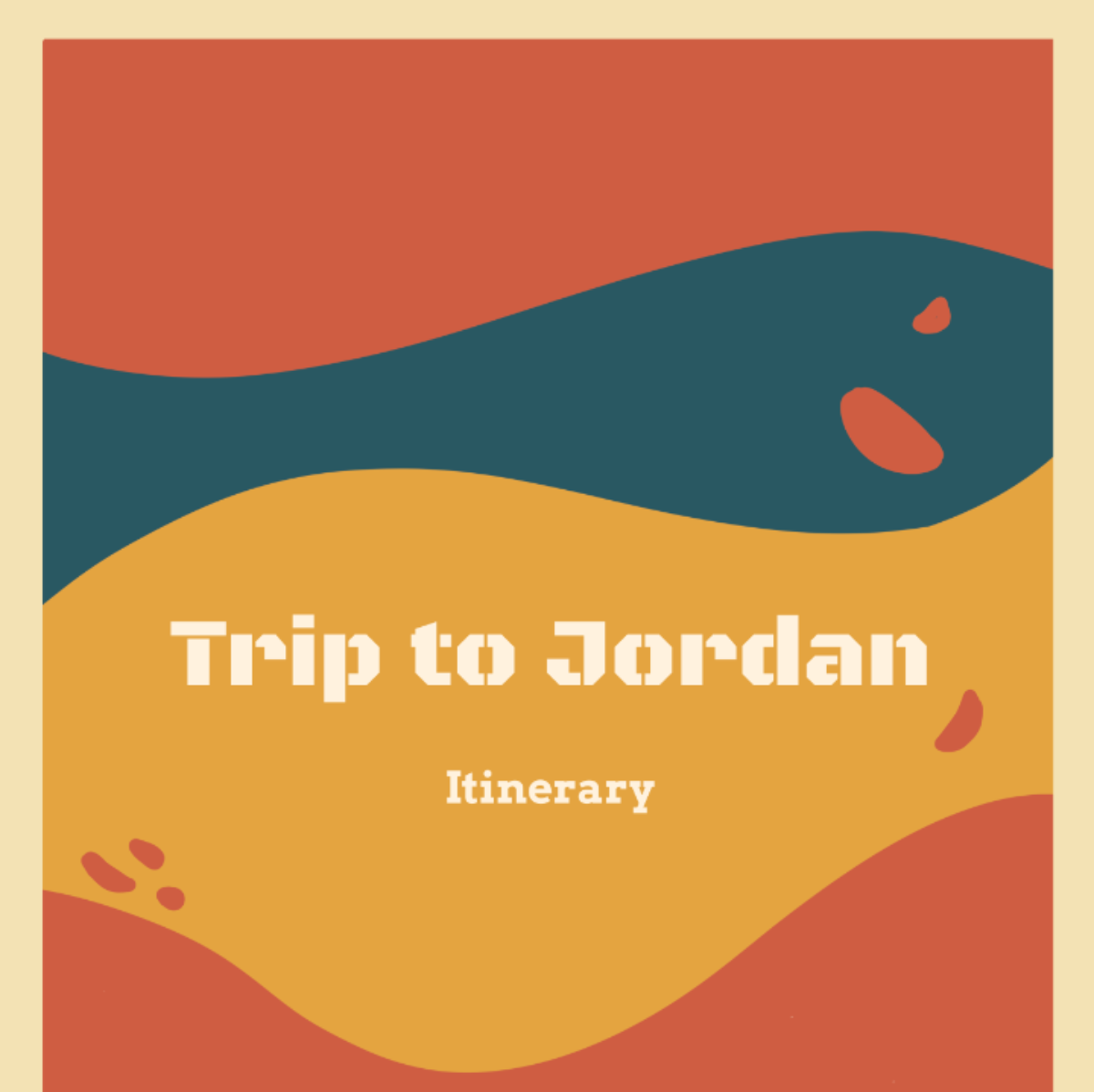 Jordan Itinerary Templates