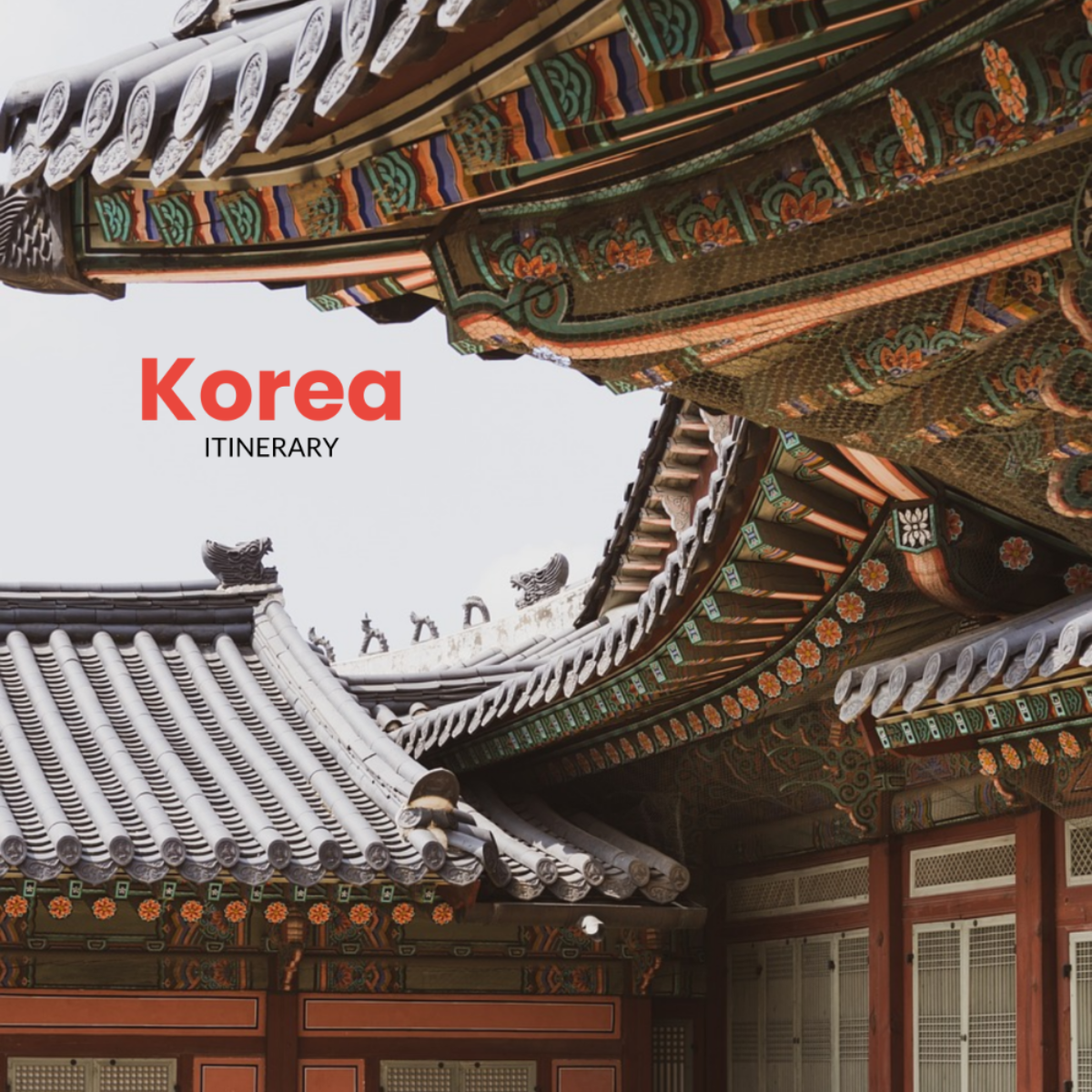 Korea Itinerary Template