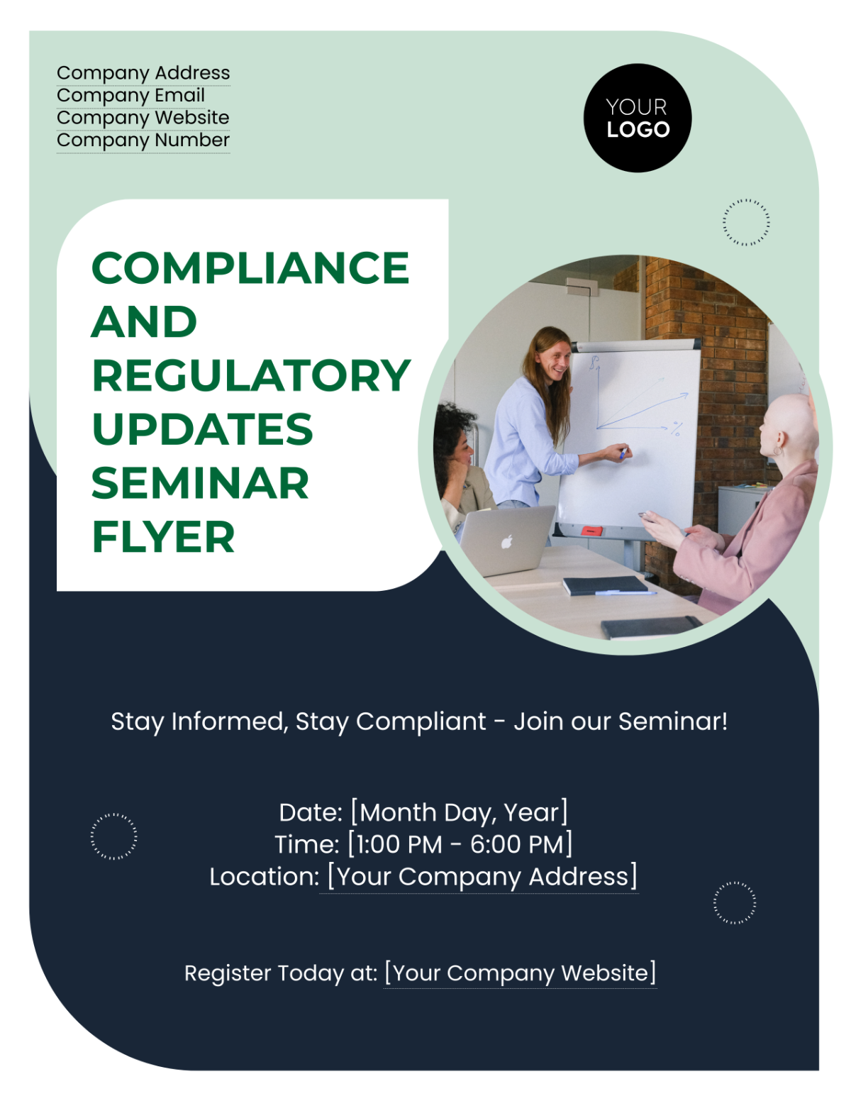 Free Compliance and Regulatory Updates Seminar Flyer Template