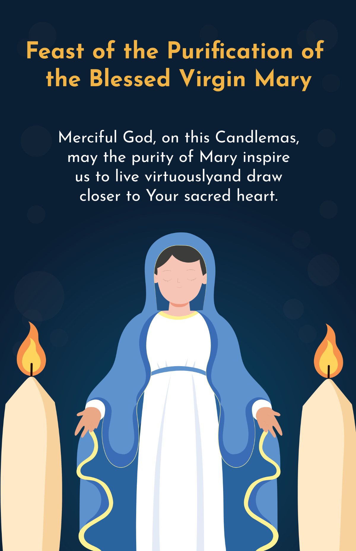 Free  Candlemas Poster Template