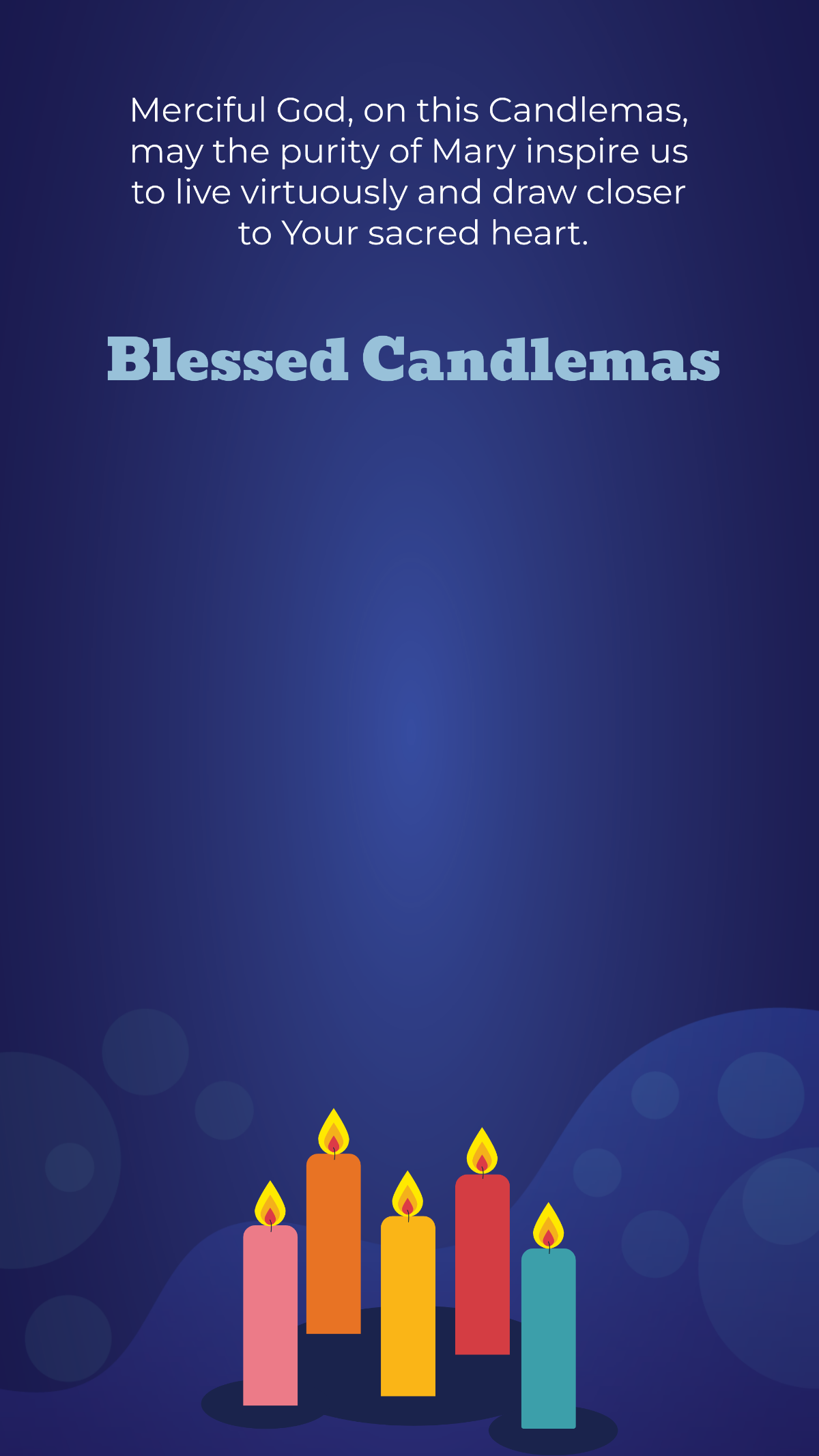 Candlemas Snapchat Geofilter Template