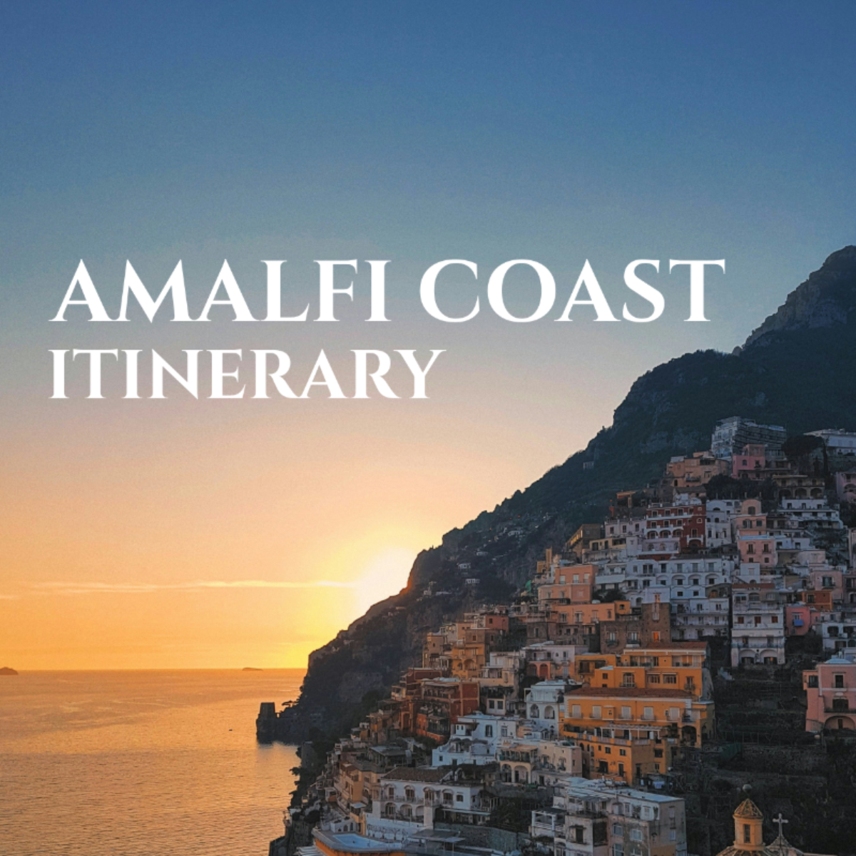 Amalfi Coast Itinerary Template - Edit Online & Download