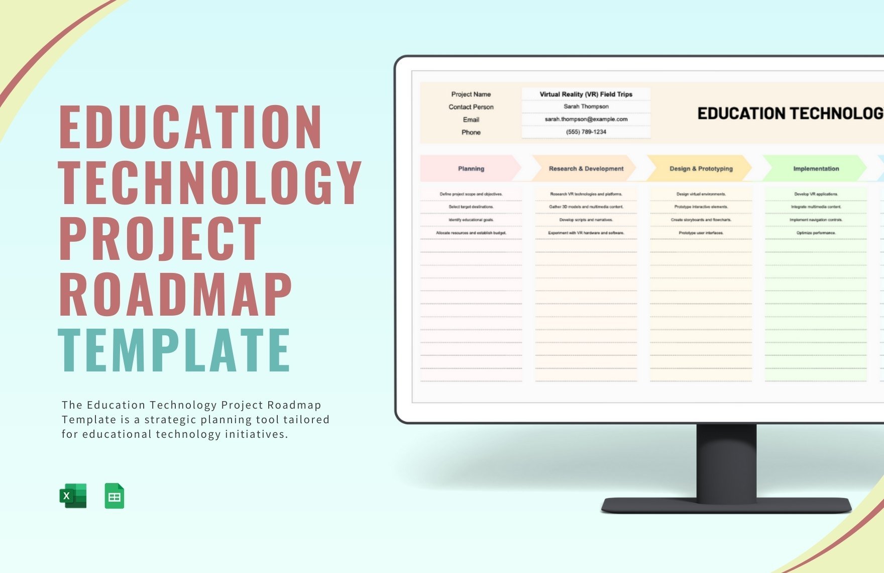 Education Technology Project Roadmap Template