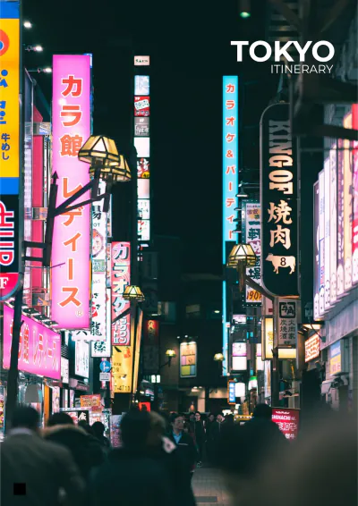 Free Tokyo Itinerary Template to Edit Online