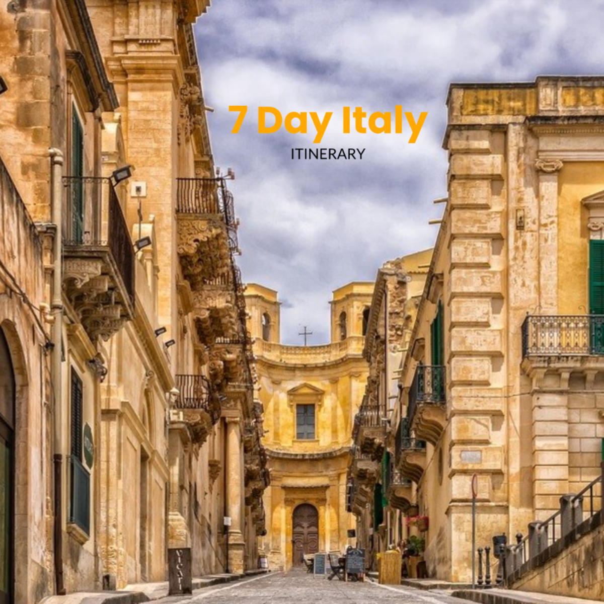 7 day Italy Itinerary Template