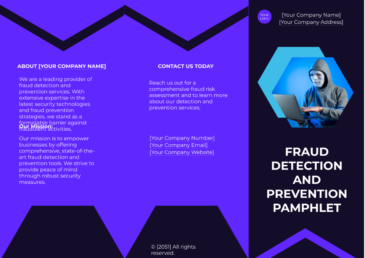 Fraud Detection and Prevention Pamphlet Template