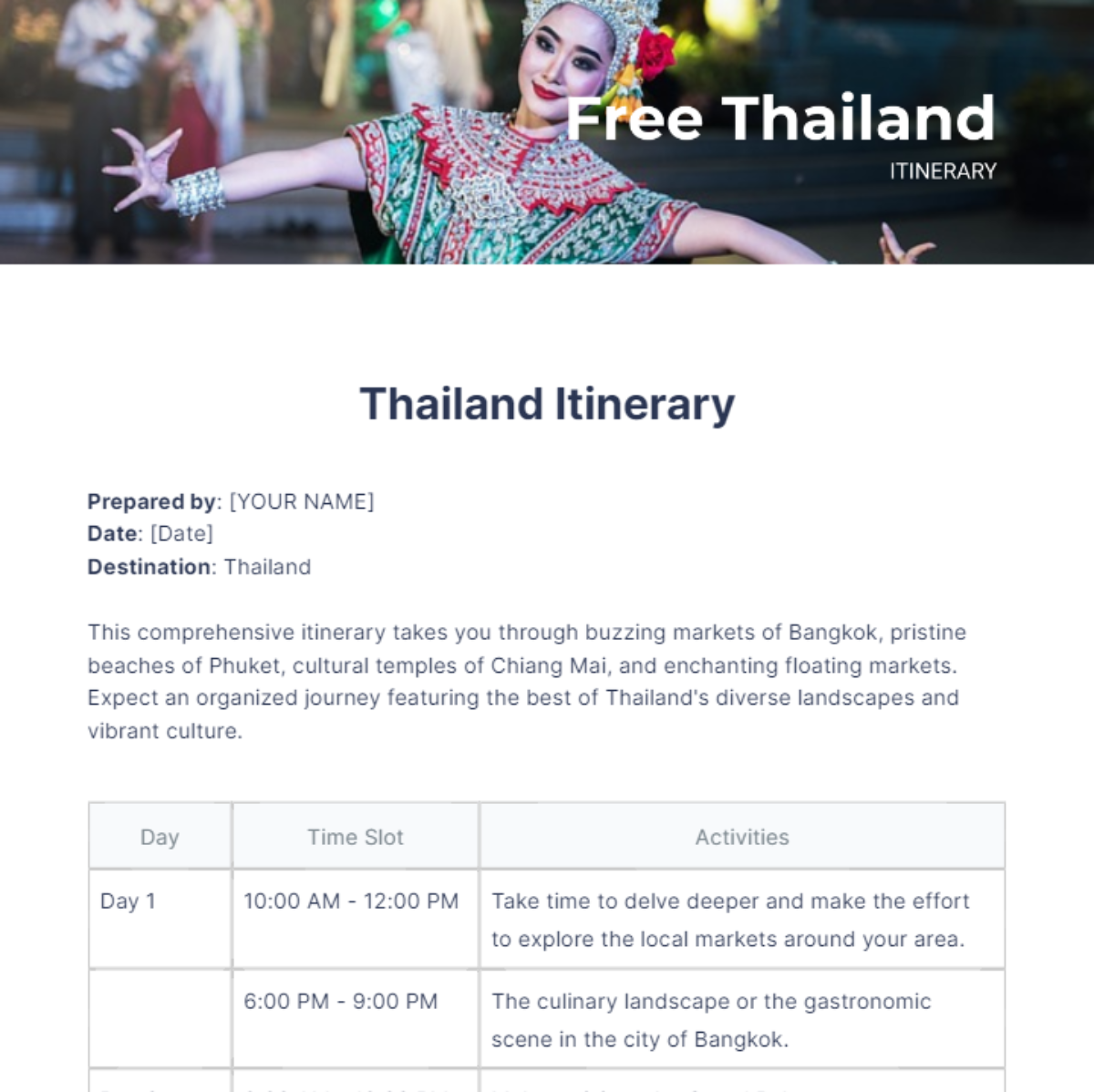 thailand-itinerary-template-edit-online-download-example-template