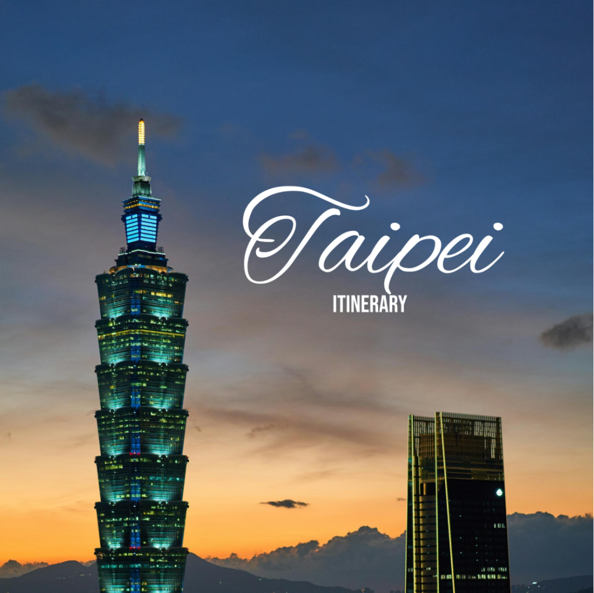 Taipei Itinerary Template