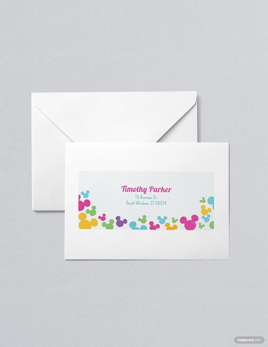 Disney Address Label Template in Photoshop, Word, Illustrator, Pages, Publisher - Download | Template.net