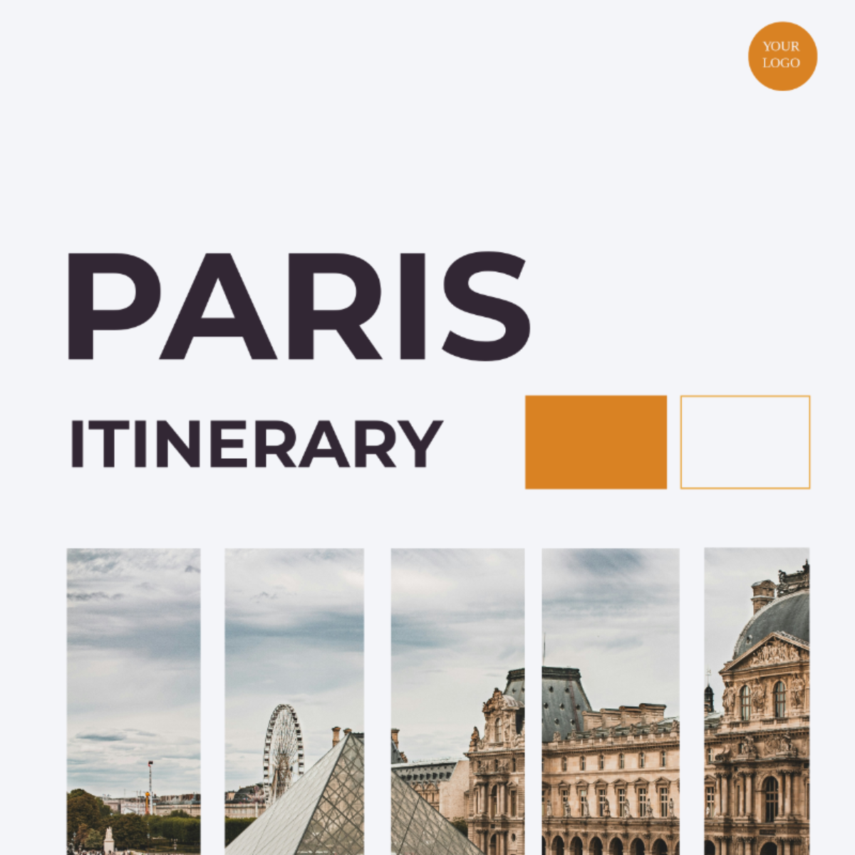 Paris Itinerary Template