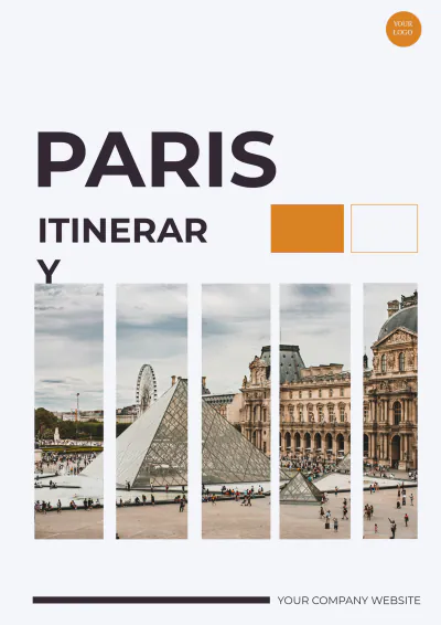 Free Paris Itinerary Template to Edit Online