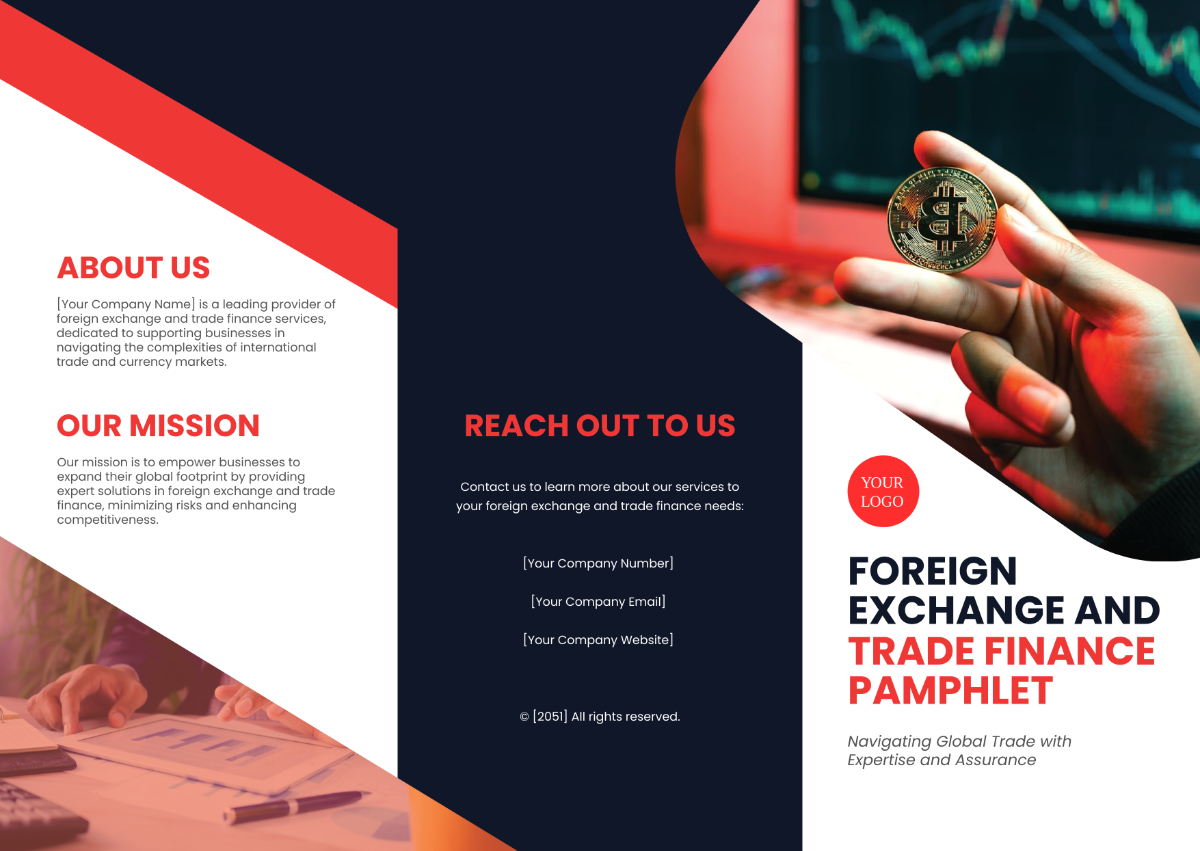 Foreign Exchange and Trade Finance Pamphlet Template