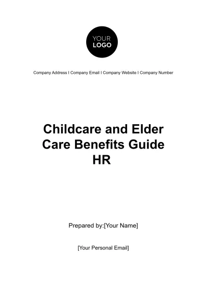 Free Childcare and Elder Care Benefits Guide HR Template to Edit Online