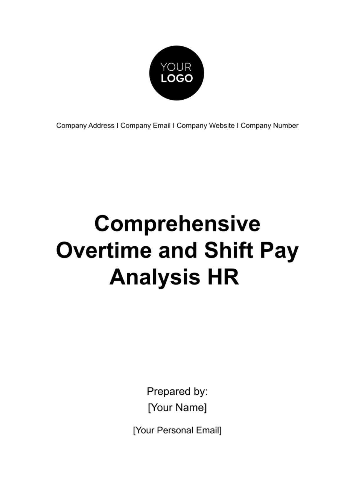 Comprehensive Overtime and Shift Pay Analysis HR Template - Edit Online & Download