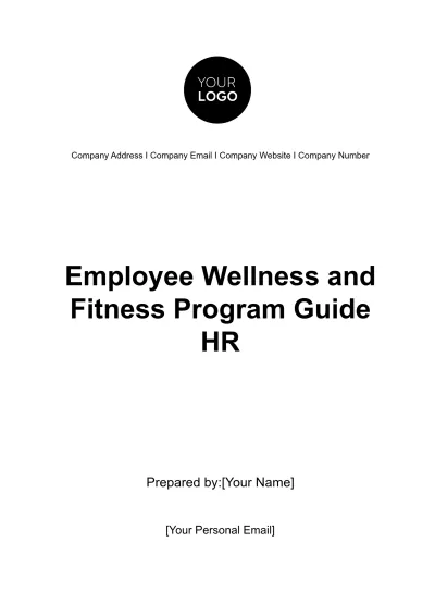 Free Employee Wellness and Fitness Program Guide HR Template to Edit Online
