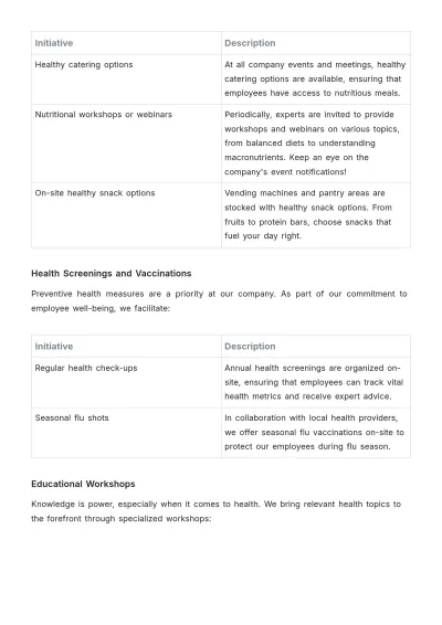 Free Employee Wellness and Fitness Program Guide HR Template to Edit Online