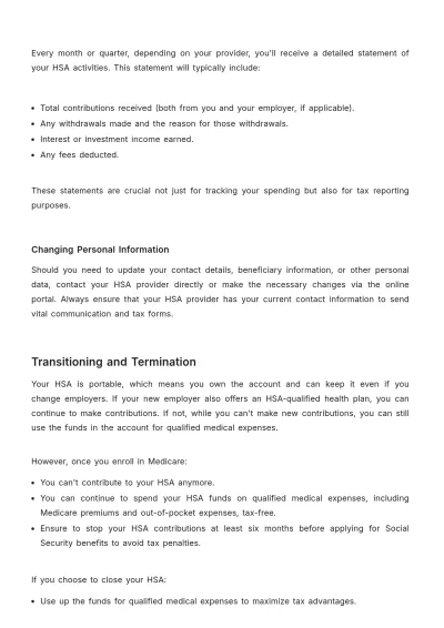 Free Health Savings Account (HSA) Enrollment Guide HR Template to Edit Online