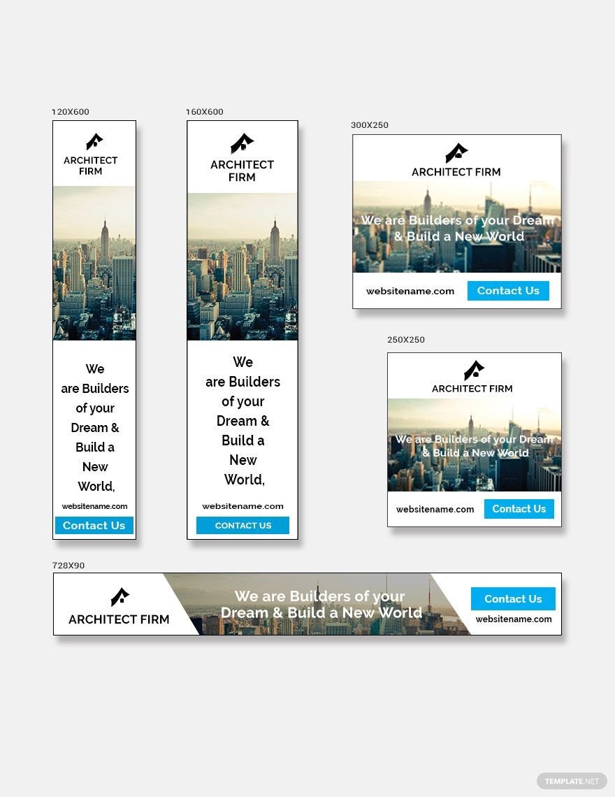 Architect Firm Banner Ads Template