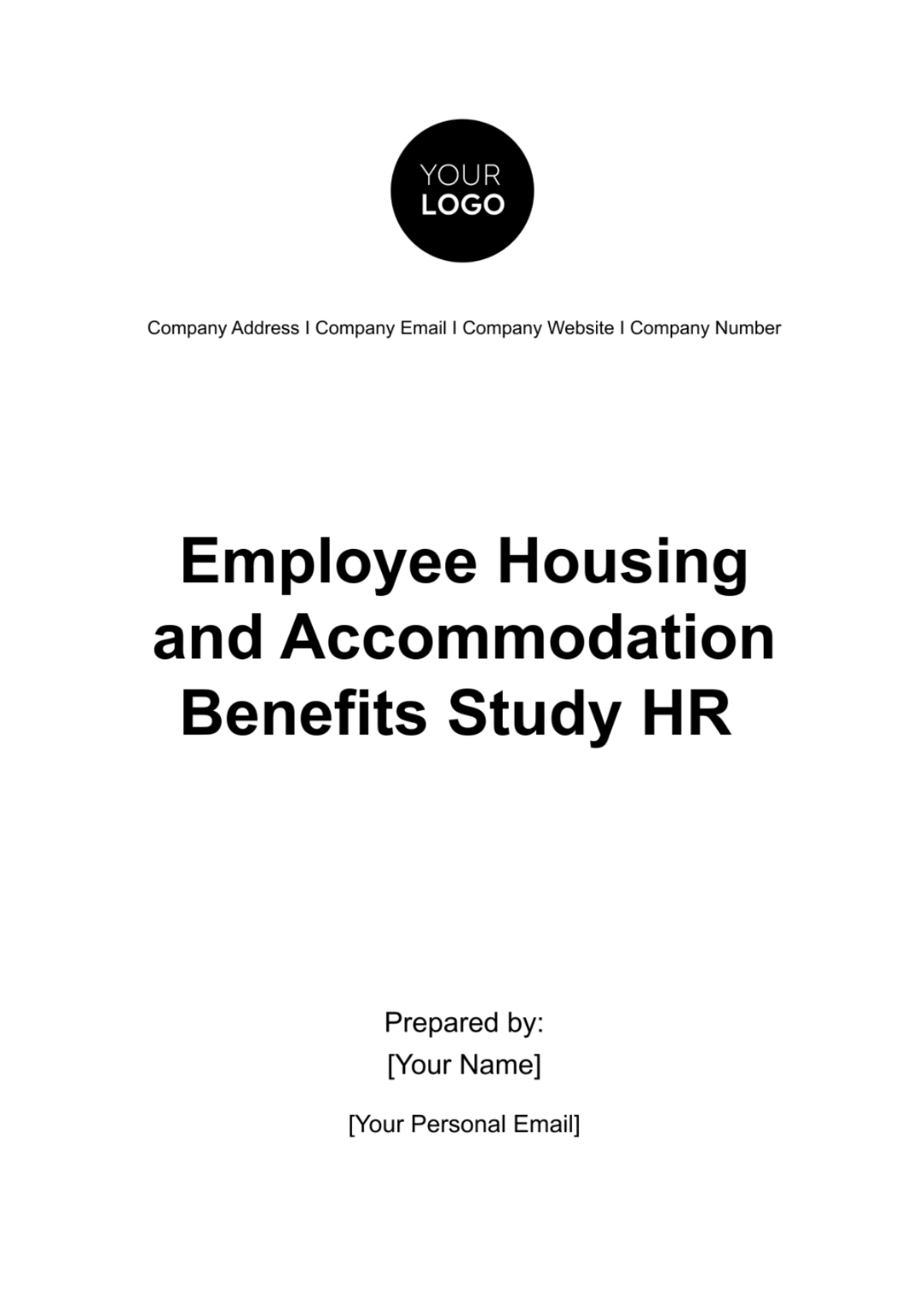 Free Employee Housing and Accommodation Benefits Study HR Template