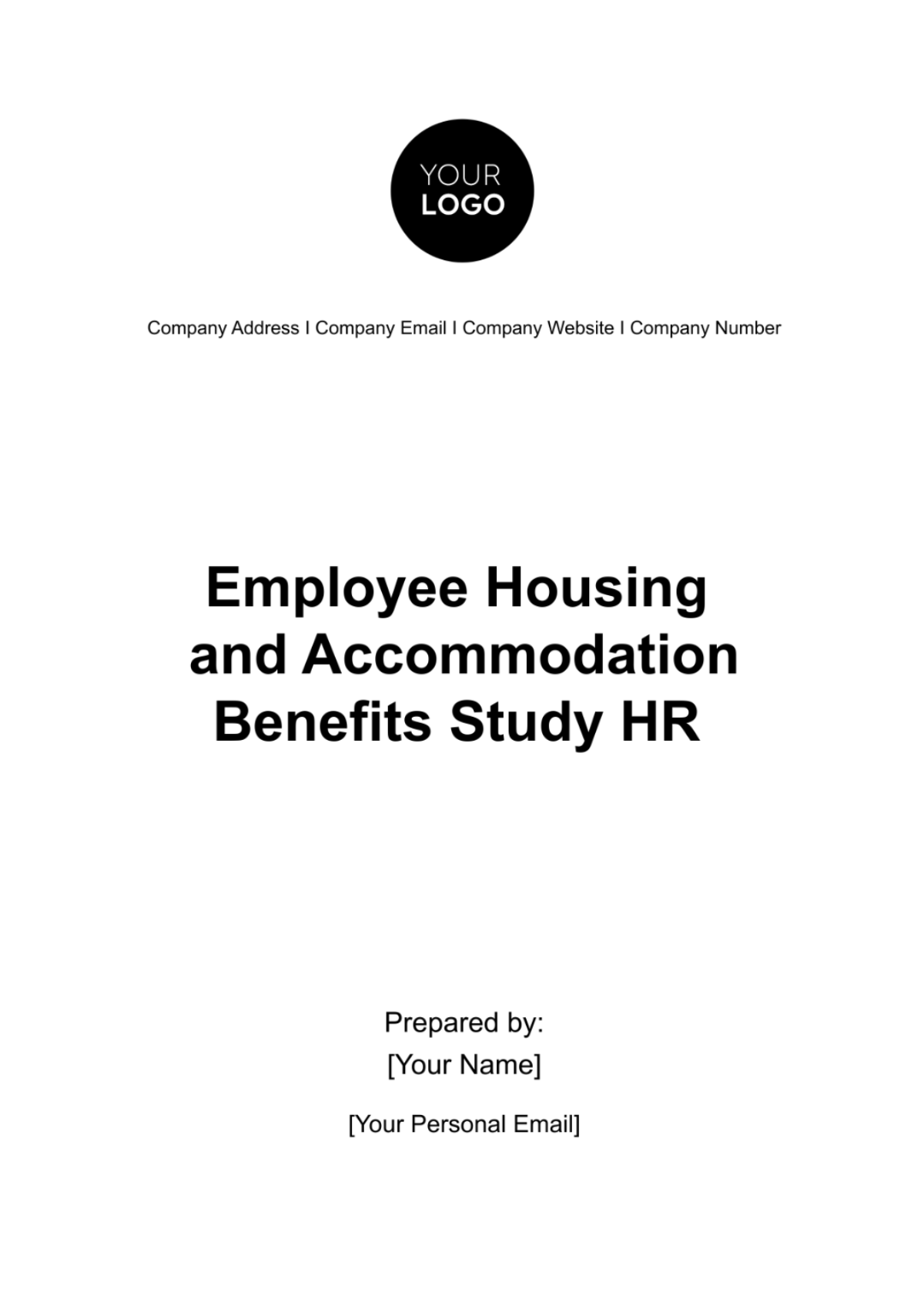 Employee Housing and Accommodation Benefits Study HR Template - Edit Online & Download