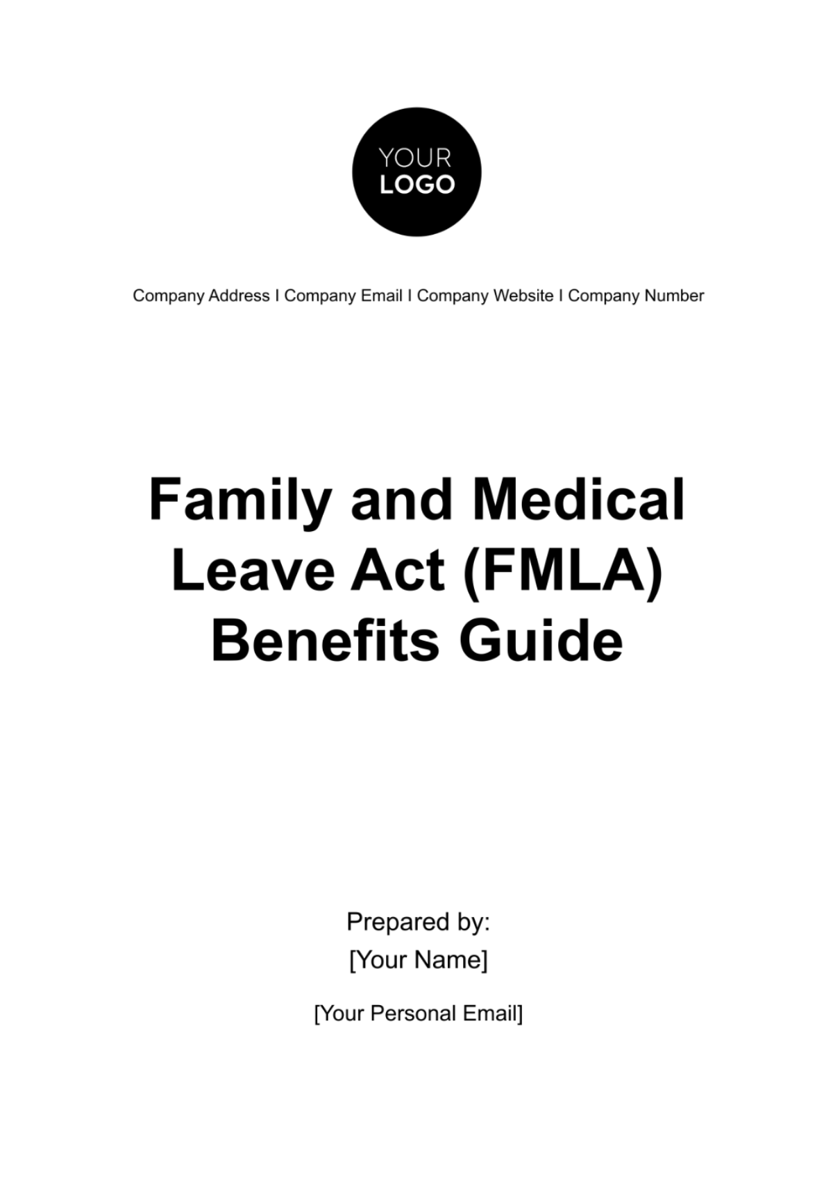 Free Family and Medical Leave Act (FMLA) Benefits Guide HR Template