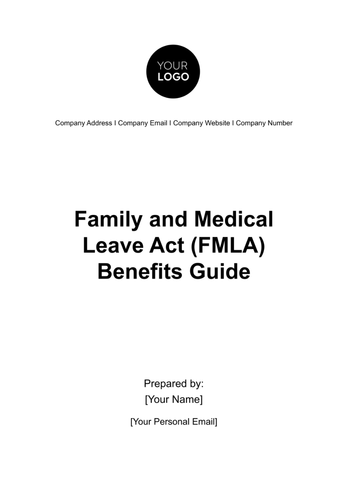 Family and Medical Leave Act (FMLA) Benefits Guide HR Template - Edit Online & Download