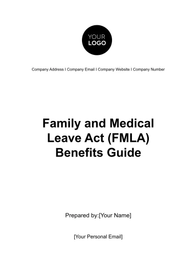 Free Family and Medical Leave Act (FMLA) Benefits Guide HR Template to Edit Online