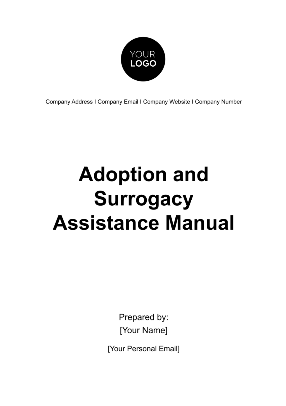 Free Adoption and Surrogacy Assistance Manual HR Template