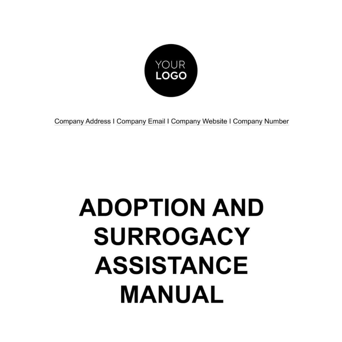 Adoption and Surrogacy Assistance Manual HR Template - Edit Online & Download