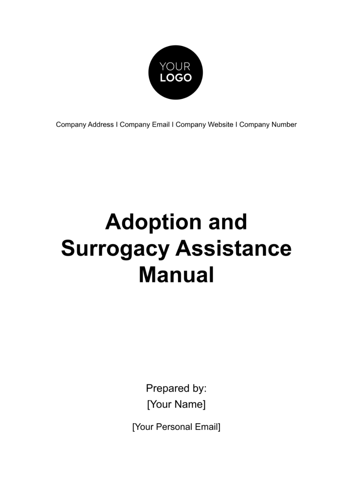 Adoption and Surrogacy Assistance Manual HR Template - Edit Online & Download