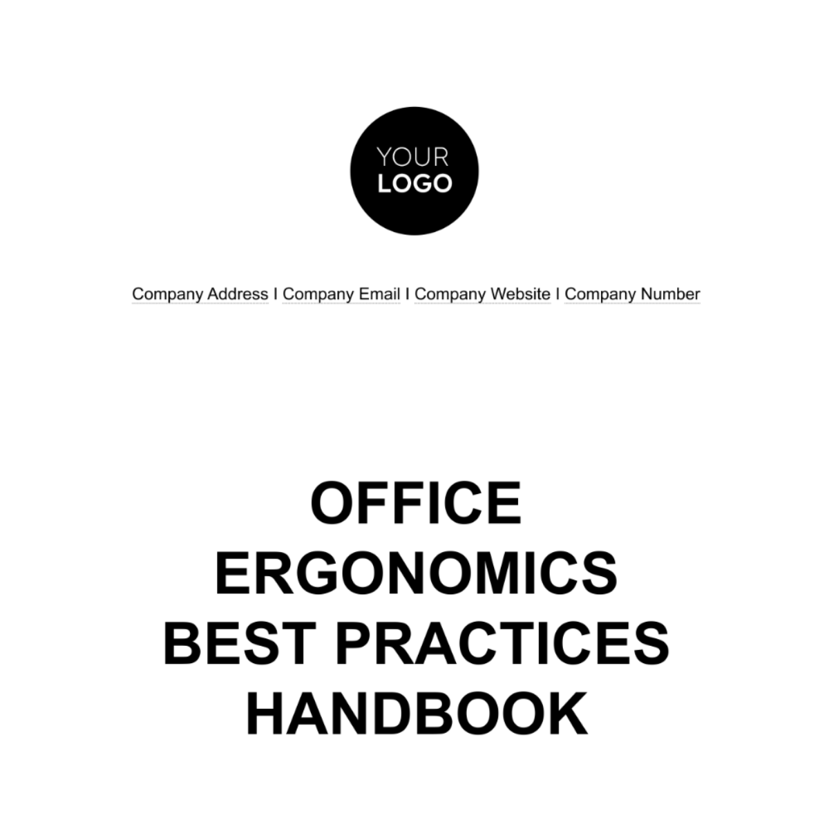 Office Ergonomics Best Practices Handbook HR Template - Edit Online & Download