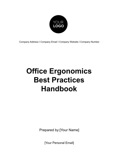 Free Office Ergonomics Best Practices Handbook HR Template to Edit Online