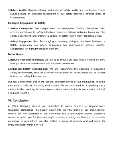 Free Safety Certification and Training Portfolio HR Template to Edit Online