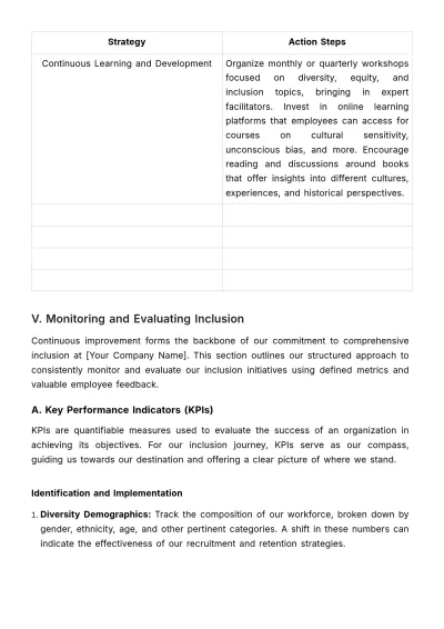 Free Comprehensive Inclusion Training Manual HR Template to Edit Online