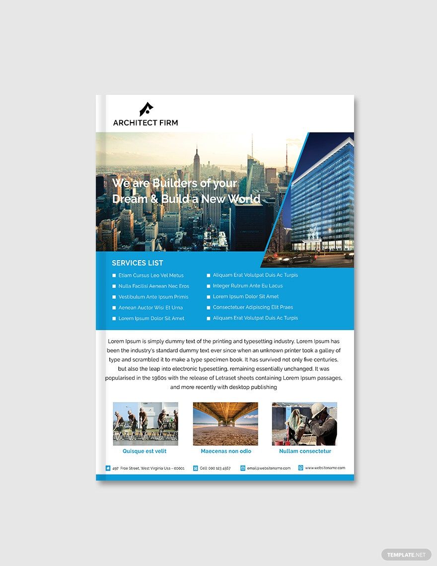 Architect Firm ebook Cover Page Template