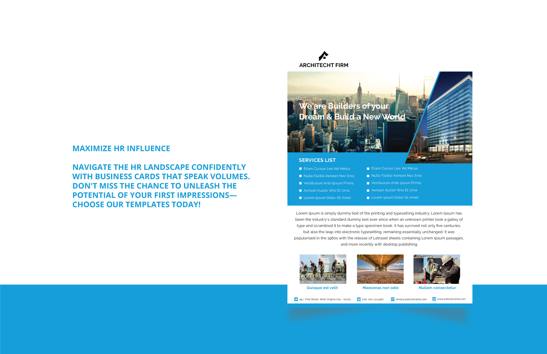Architect Firm Design Flyer Template