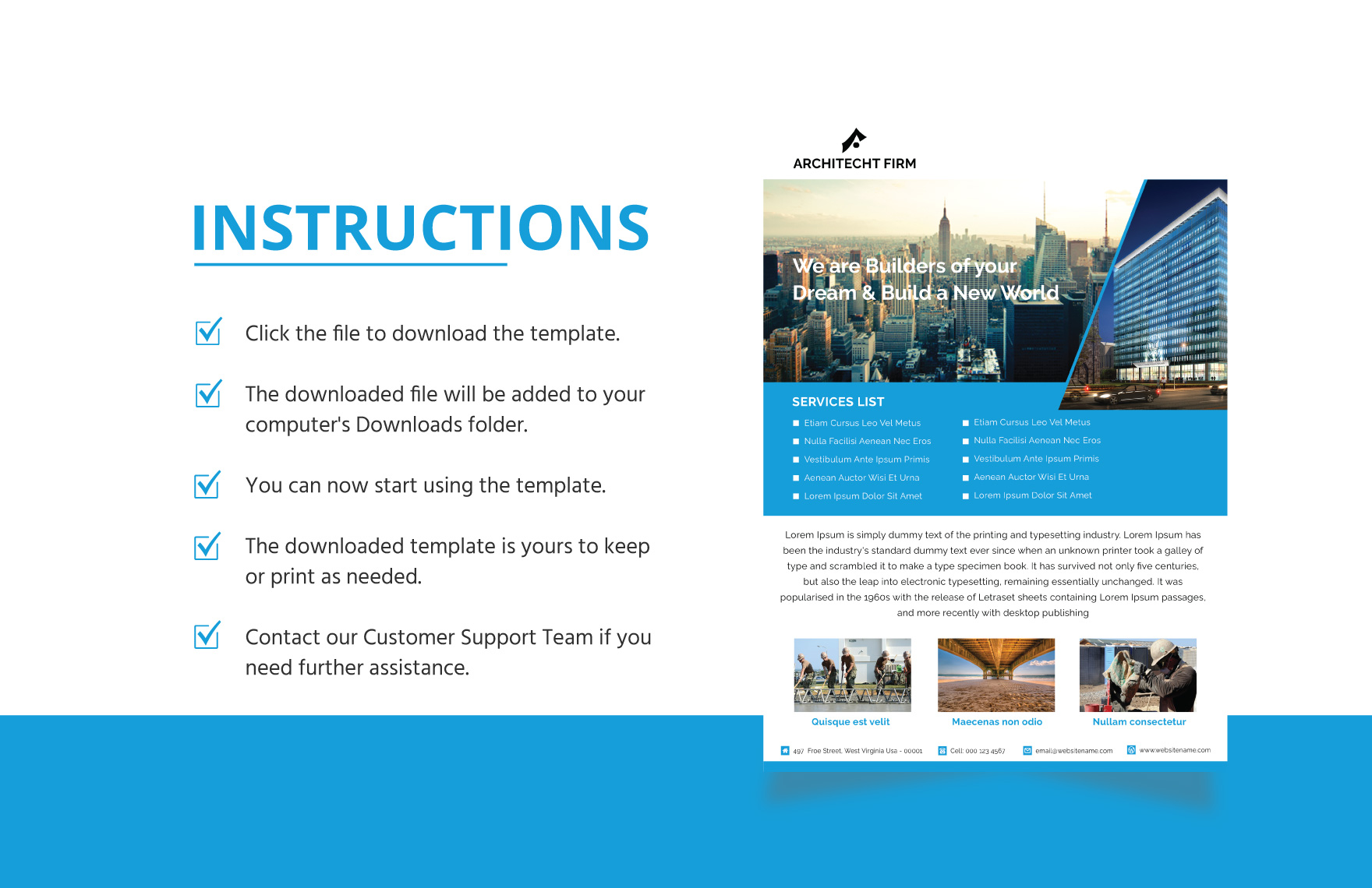 Architect Firm Design Flyer Template