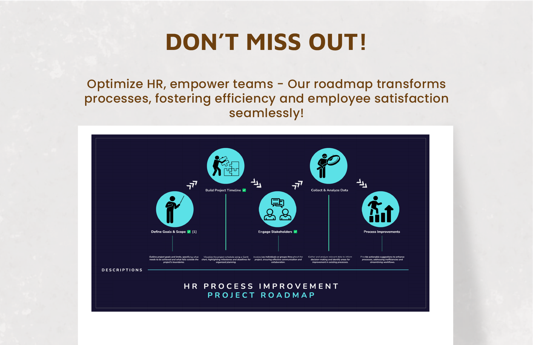 HR Process Improvement Project Roadmap Template