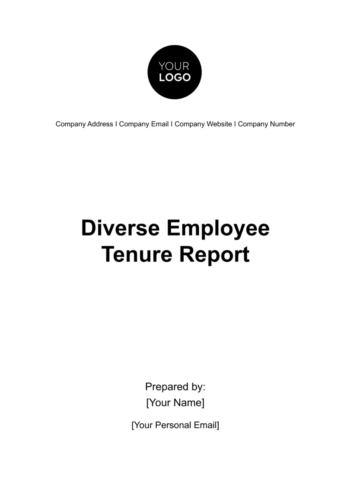Free Diverse Employee Tenure Report HR Template