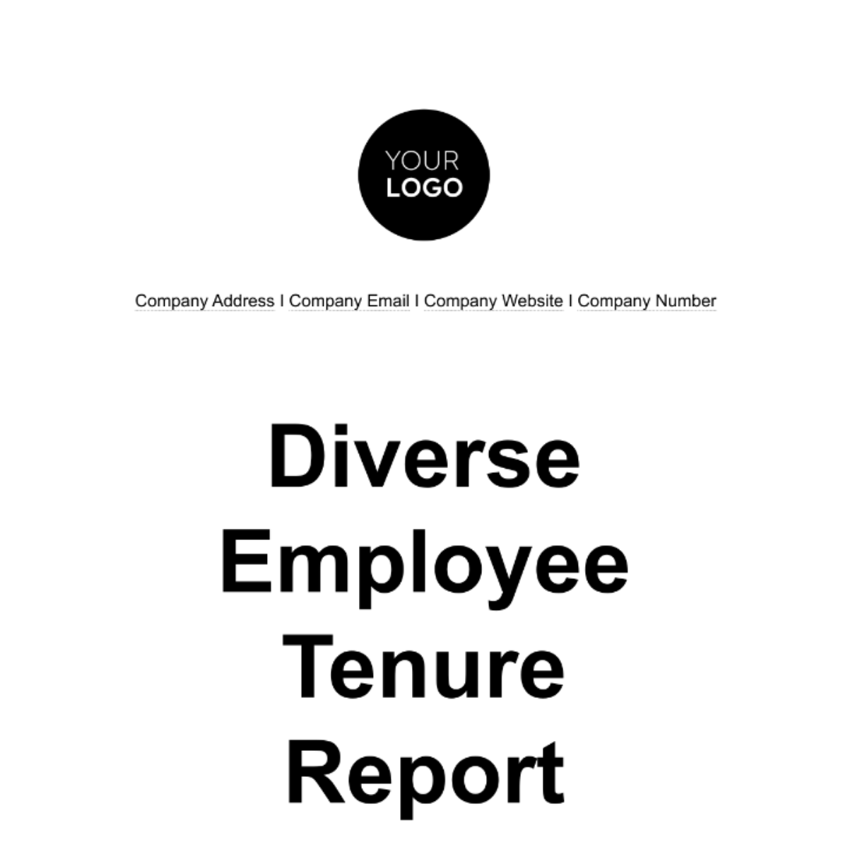 Diverse Employee Tenure Report HR Template - Edit Online & Download