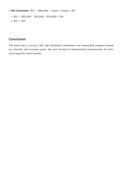 Free Employee Resource Group Event Evaluation HR Template to Edit Online