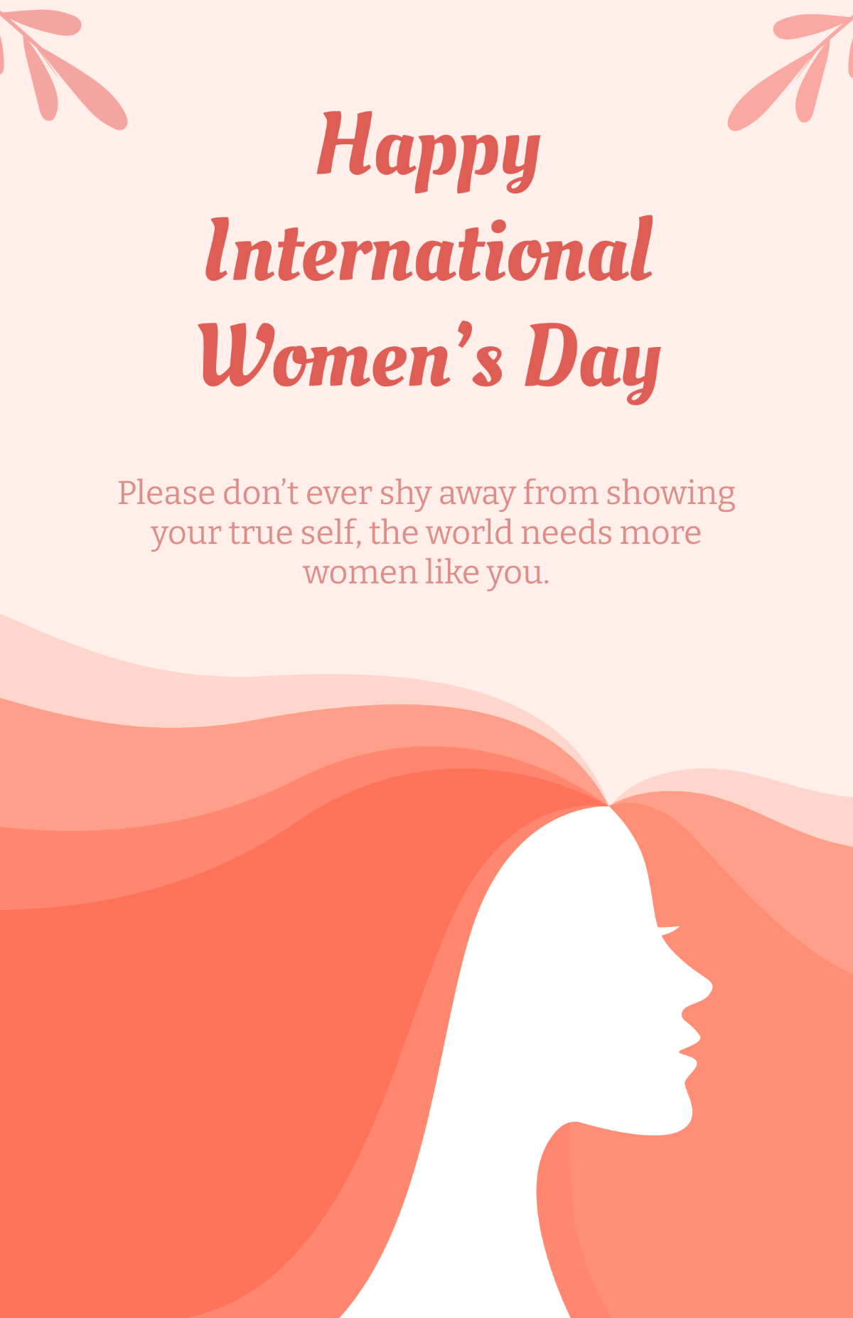 Free Happy International Women's Day Poster Template