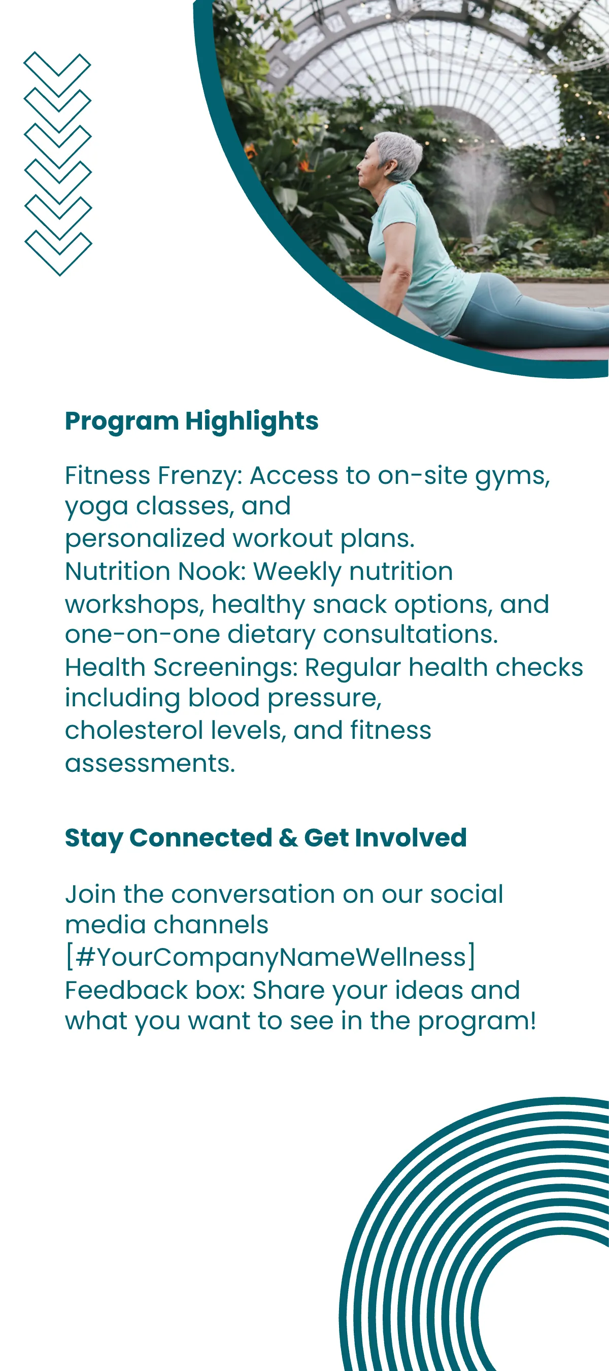Free Health and Wellness Program Rack Card Template to Edit Online