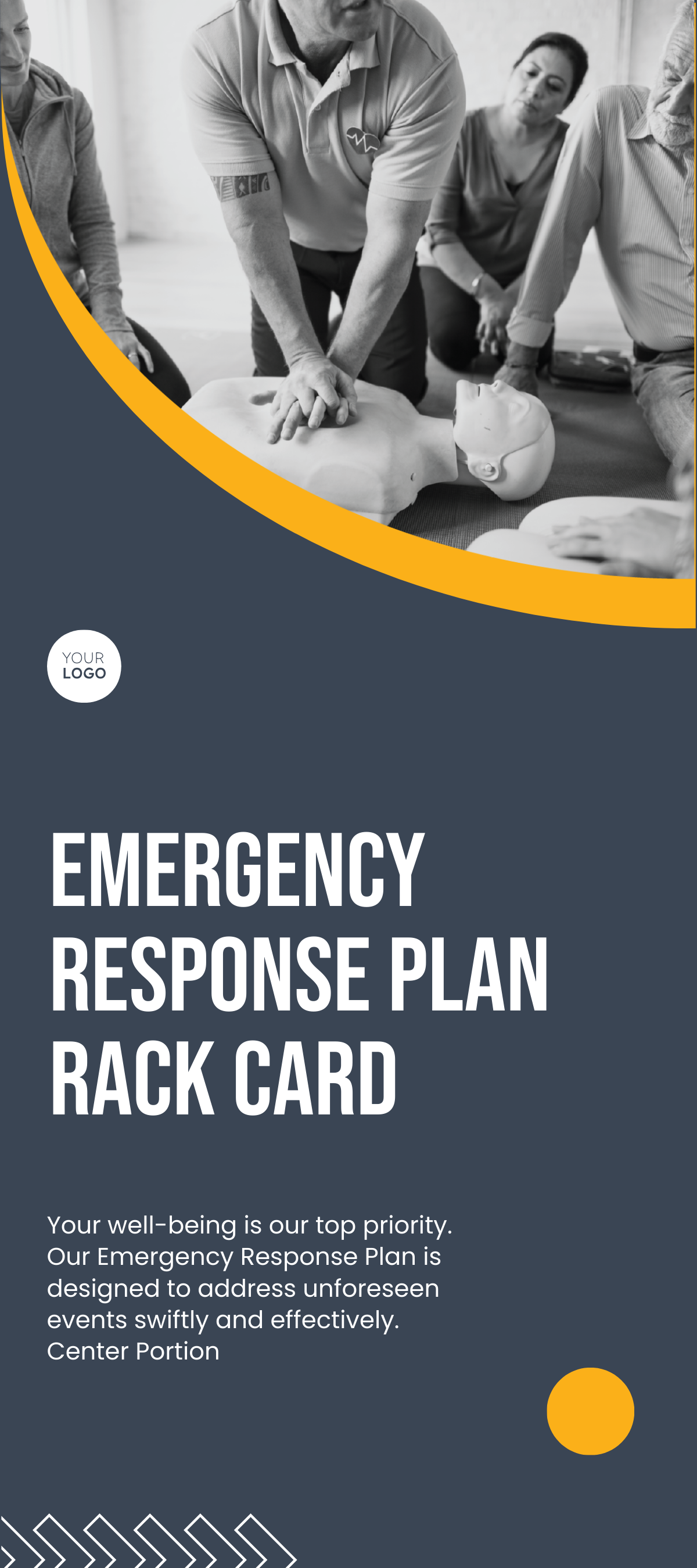 Emergency Response Plan Rack Card Template