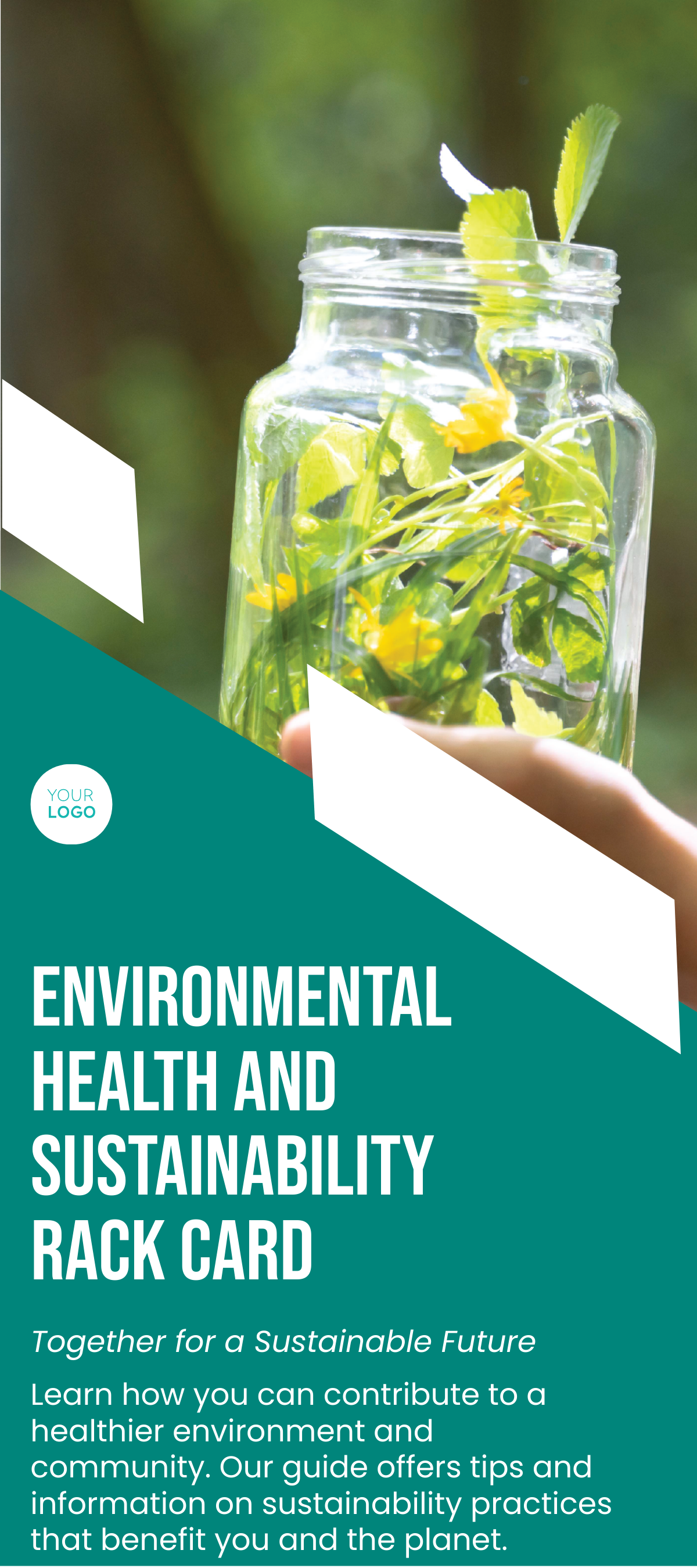 Environmental Health and Sustainability Rack Card Template