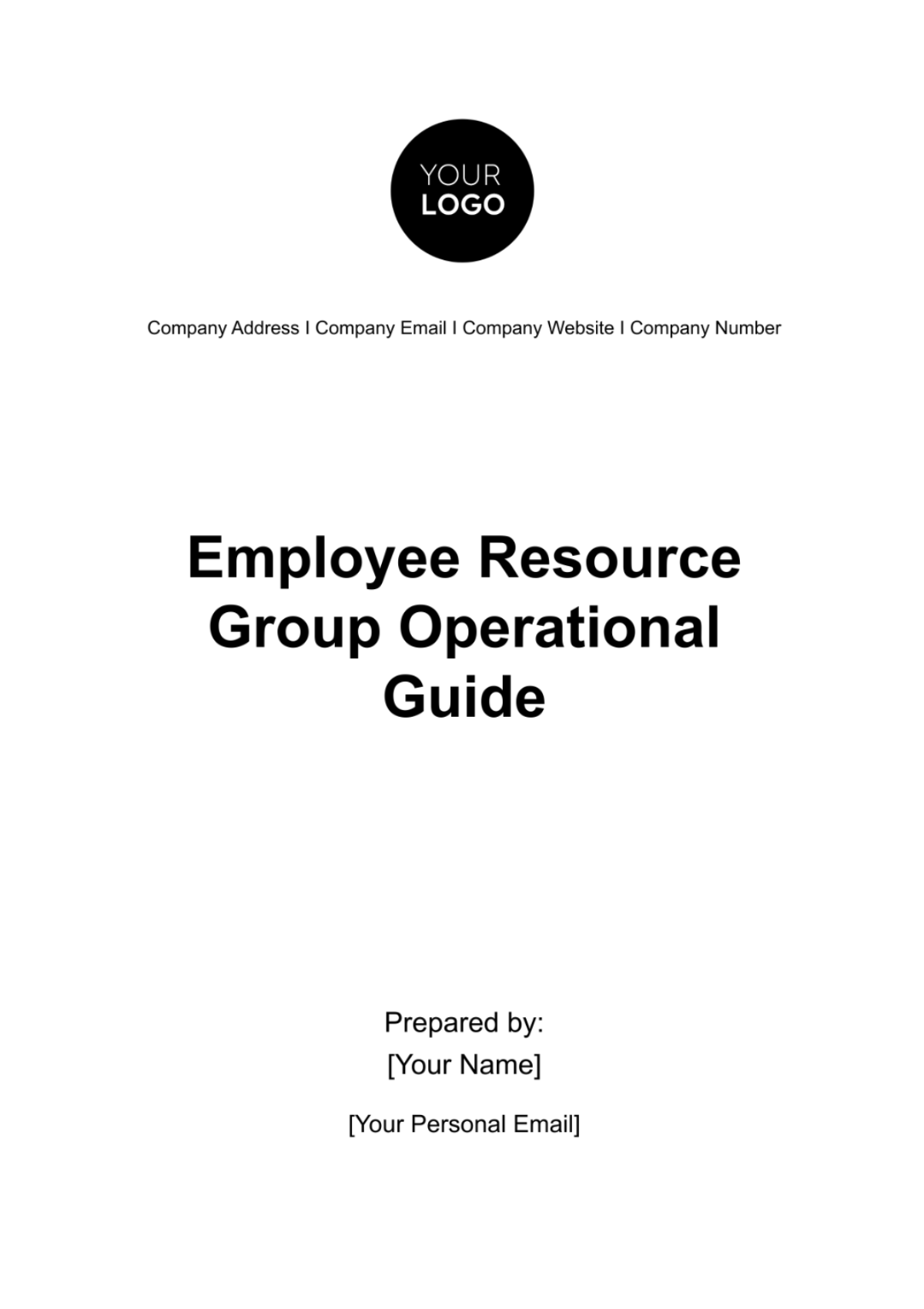 Employee Resource Group Operational Guide HR Template - Edit Online & Download